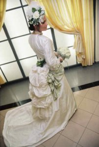 Hochzeitsrobe der Gr�nderzeit